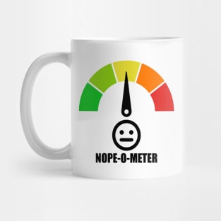 Meter Series - NOPE-O-METER 2 - Nope Icons - Gauge Level 4 - NOPE - 4A Mug